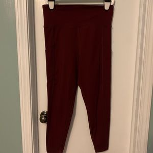 AEO Burgundy Everything Pocket Leggings